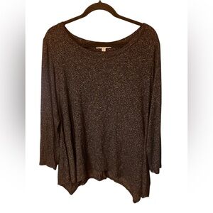 Green Envelope Charcoal Gray Long Sleeve Size 1X